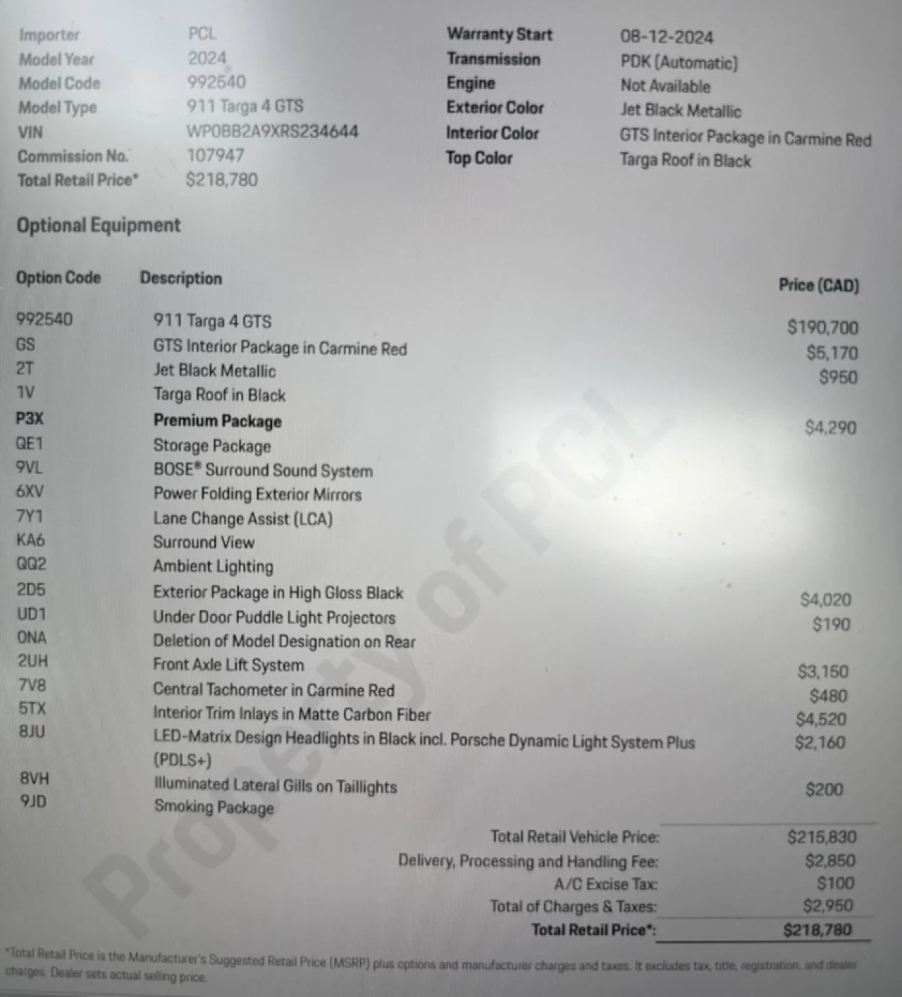 2024 Porsche 911 4 GTS Image principale