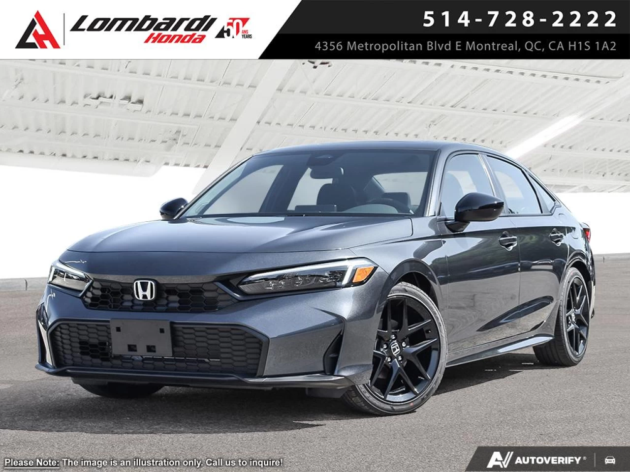 2026 HONDA CIVIC SDN SPORT Image principale