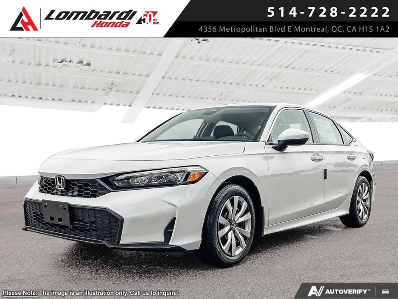 2026 HONDA CIVIC SDN LX Image principale