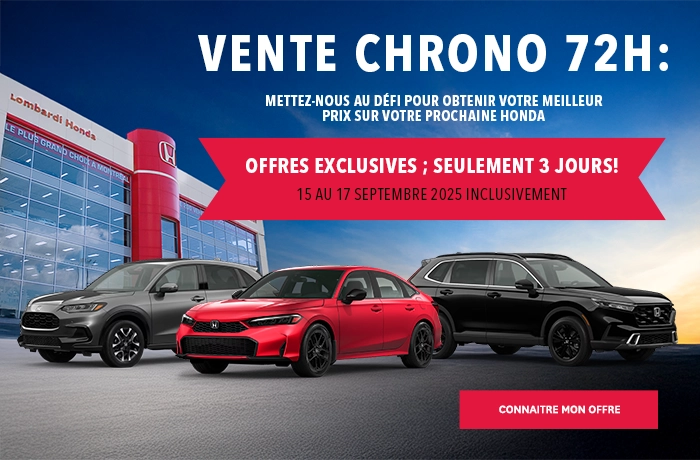 Bannière de Vente Chrono 72h