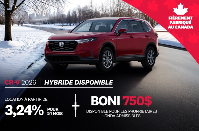 Bannière de Promotion CR-V 2026