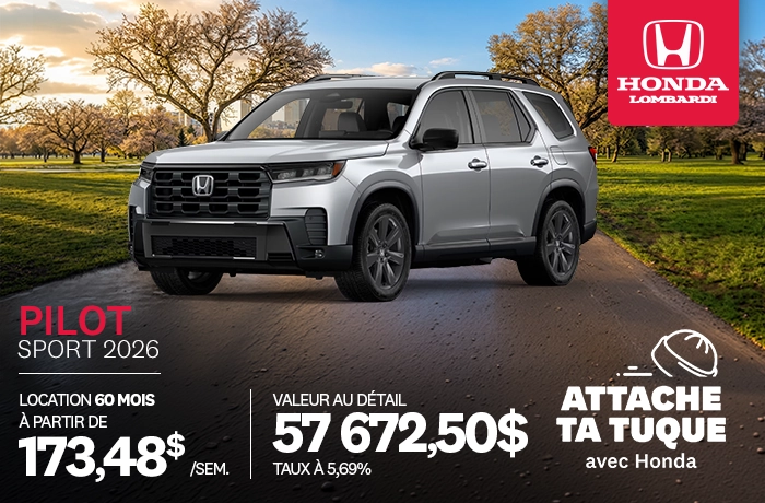 Bannière de Promotion Pilot Sport 2026