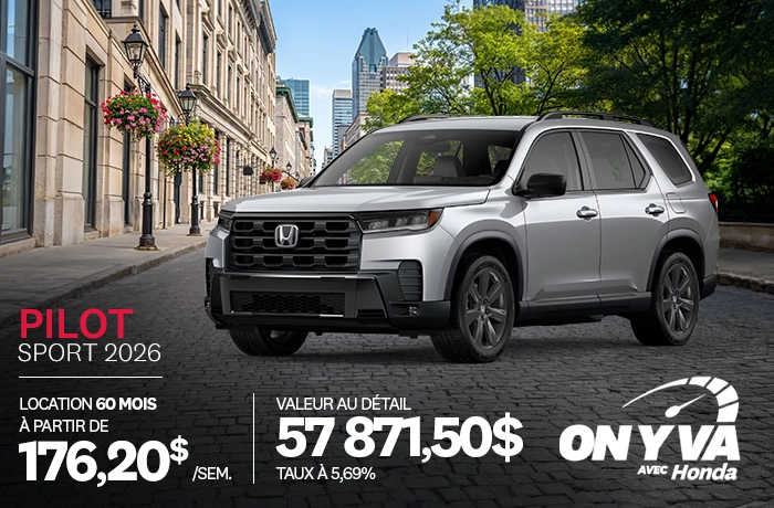 Bannière de Promotion Pilot Sport 2026