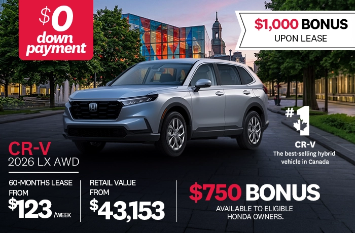 Bannière de Promotion CR-V 2026