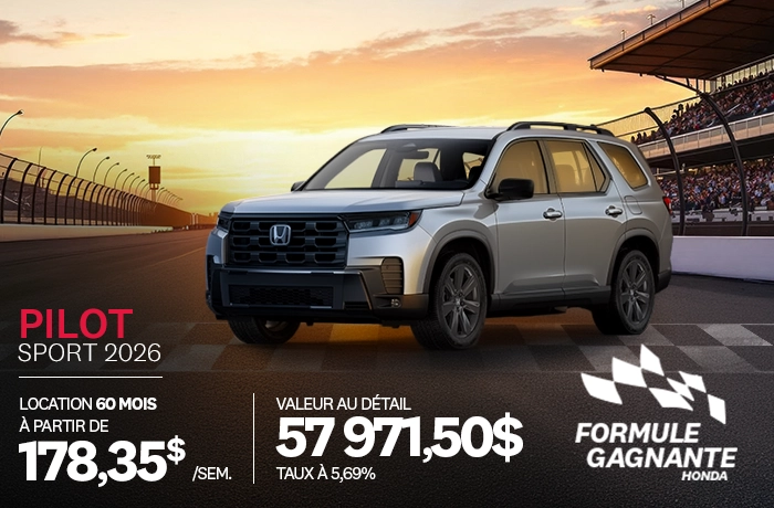 Bannière de Promotion Pilot Sport 2026