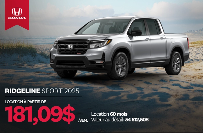 Bannière de Promotion Ridgeline Sport 2025