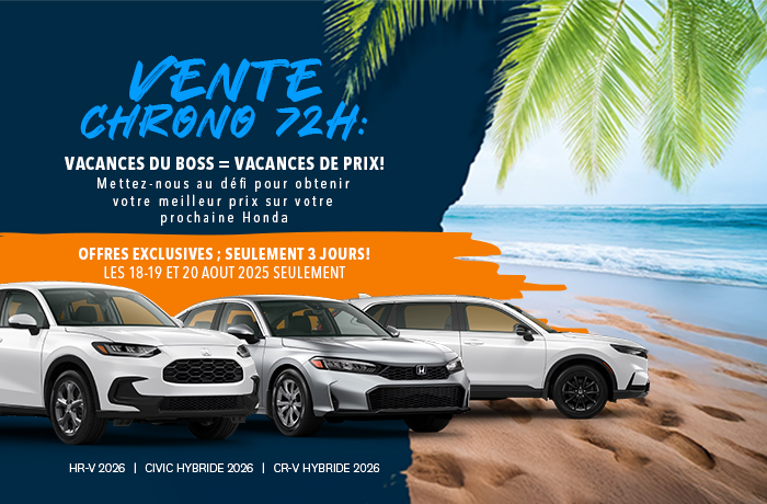Bannière de Vente Chrono 72h