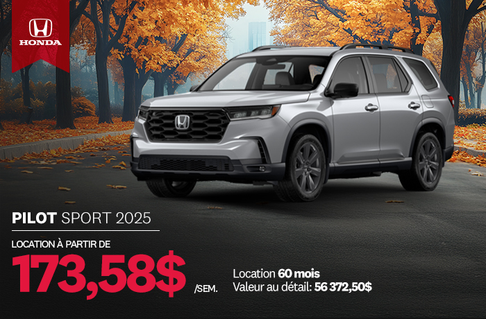 Bannière de Promotion Pilot Sport 2025