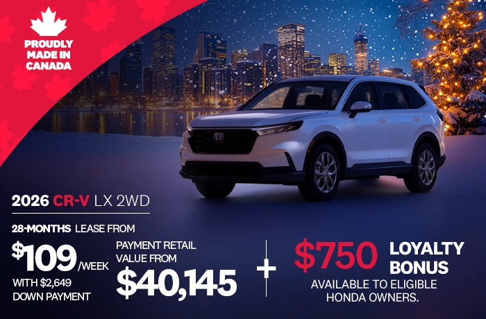 Bannière de Promotion CR-V 2026