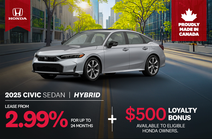 Bannière de Promotion Civic Hybride 2025