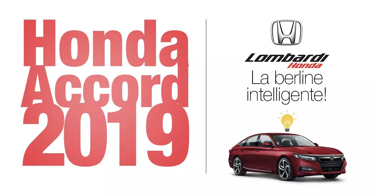 Honda Accord 2019: la berline intelligente