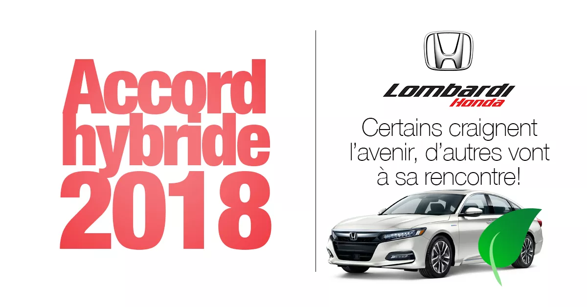 La toute nouvelle Accord version Hybride 2018