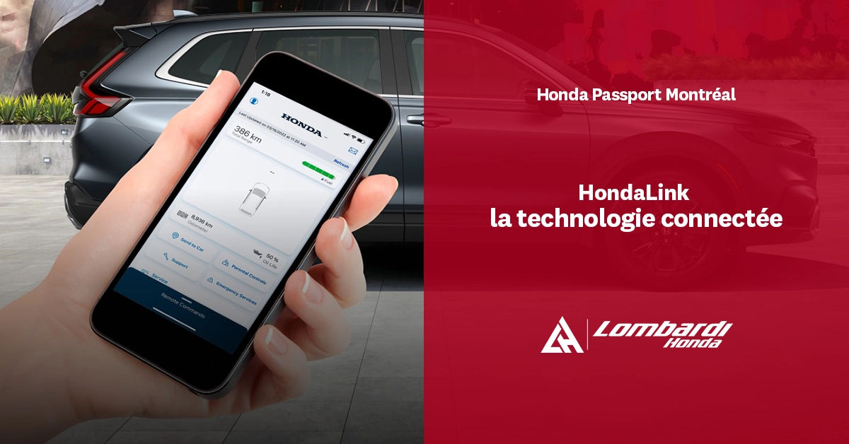 Restez connecté à votre véhicule grâce à HondaLink : la technologie qui simplifie la conduite