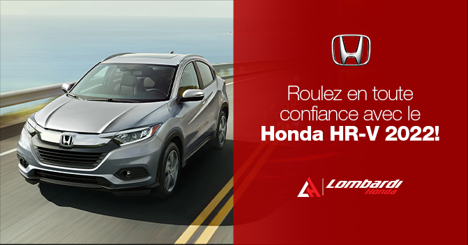 Roulez en toute confiance avec le Honda HR-V 2022 !