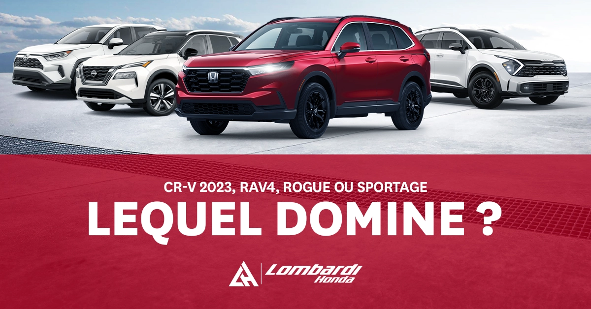 CR-V 2023, RAV4, Rogue ou Sportage : lequel domine ?