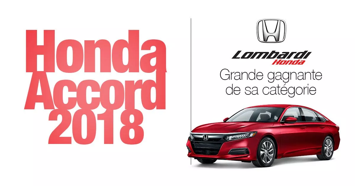 Honda Accord 2018 : championne de sa catégorie