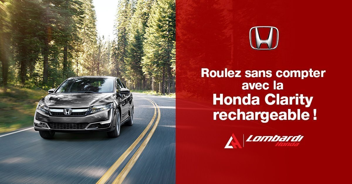 Roulez sans compter avec la Honda Clarity rechargeable !