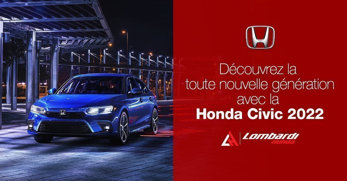 Découvrez la toute nouvelle génération avec la Honda Civic 2022