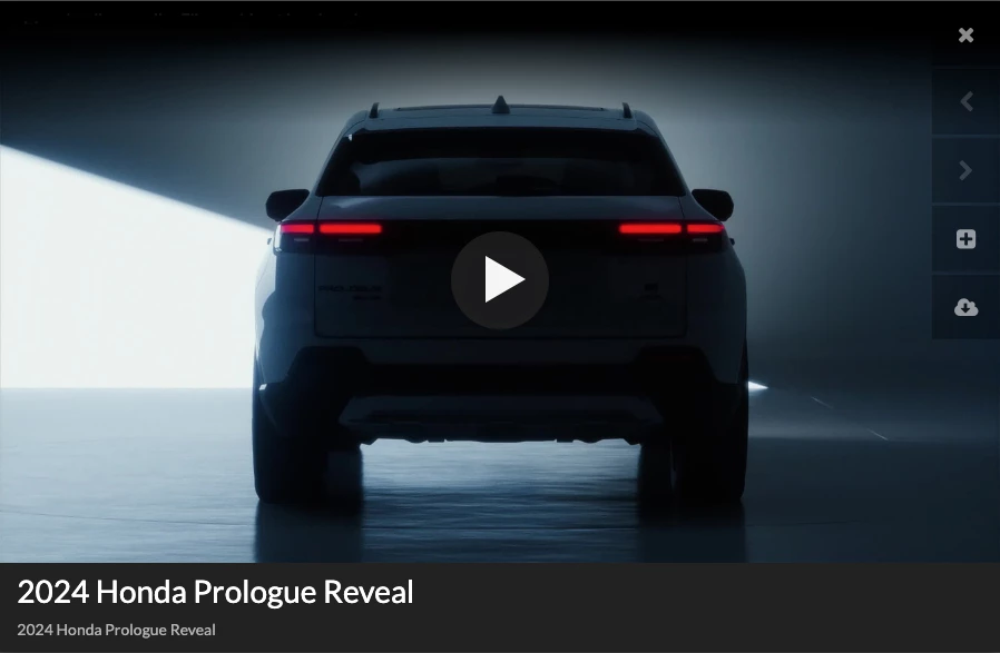 image vidéo du Honda Prologue vu de derriere