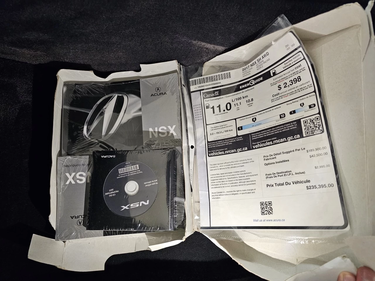 2017 Acura NSX FULL MAT PPF - FULL CARBONE - ORIGINAL - https://www.lombardihonda.com/resize/b990ff35b810a3abc0cc817b2ca24889-1