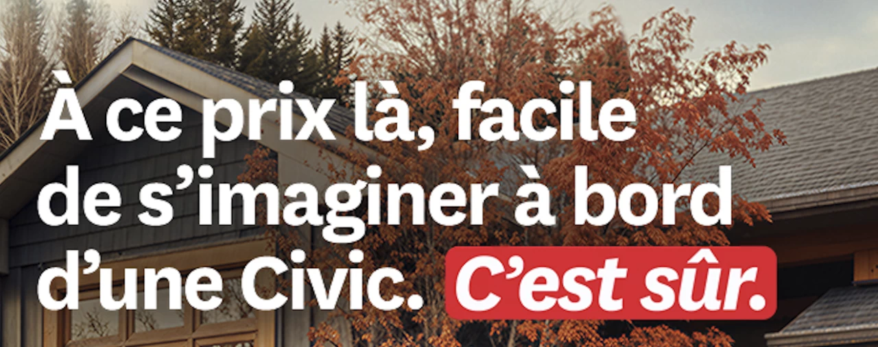 2026 Honda Civic BERLINE LX *Neuve Main Image